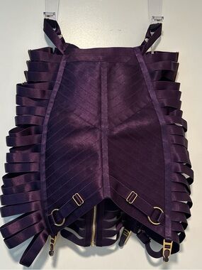 Bordelle Adjustable Panel Waspie in Size Small/2, Deep Purple